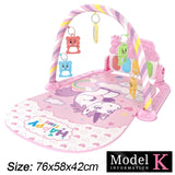 Support de Fitness pour bébé, jeu de musique, jouets d'activité de gymnastique, couverture rampante pour Piano pour nouveau-né, tapis de jeu à pédales, éducation précoce, cadeaux de 0 à 36 mois