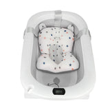 Baignoire pliable pour bébé avec thermomètre intégré et tapis de bain – 0 à 36 mois