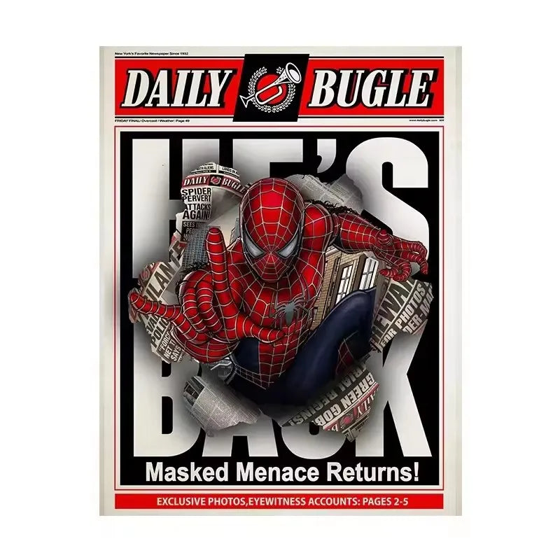 Affiche Spider-Man sur toile – déco murale Marvel