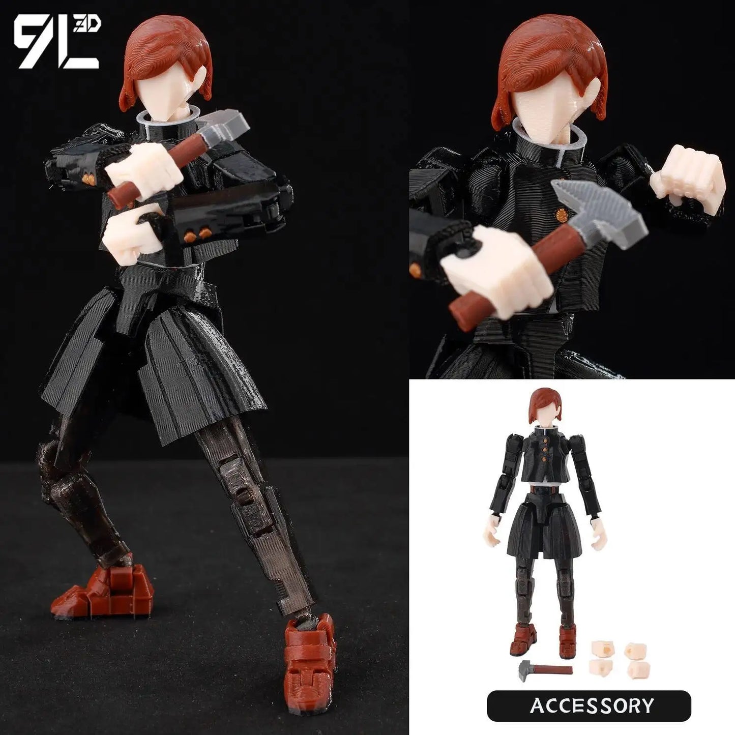 Figurines articulées Jujutsu Kaisen Titan13 (14 cm) – Gojo, Sukuna, Megumi et plus