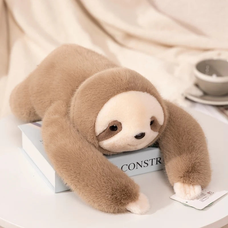 Coussin peluche à longs bras (60-65 cm) – koala, panda, paresseux, dinosaure et plus