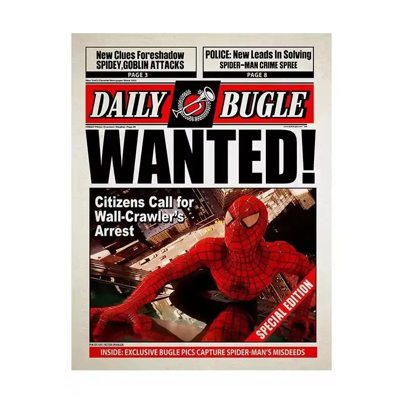 Affiche Spider-Man sur toile – déco murale Marvel