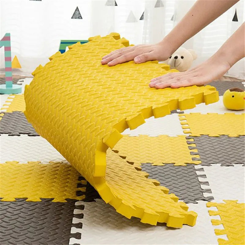 8 pièces Tatame gymnases et tapis de jeu bébé tapis de sol sol bruit Tatamis pour bébés tapis insonorisant tapis de Puzzle bébé jouer tapis de gymnastique