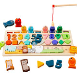 Puzzle Montessori Chiffres Formes et Pêche