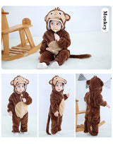 Pyjama de dessin animé dinosaure pour bébé, grenouillères pour tout-petits, olympiques de batterie de nuit, vêtements de nuit, vêtements de nuit, garçons, filles, 0 à 4 ans, hiver