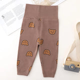 Ensemble pyjama bébé coton – imprimé ours, taille haute