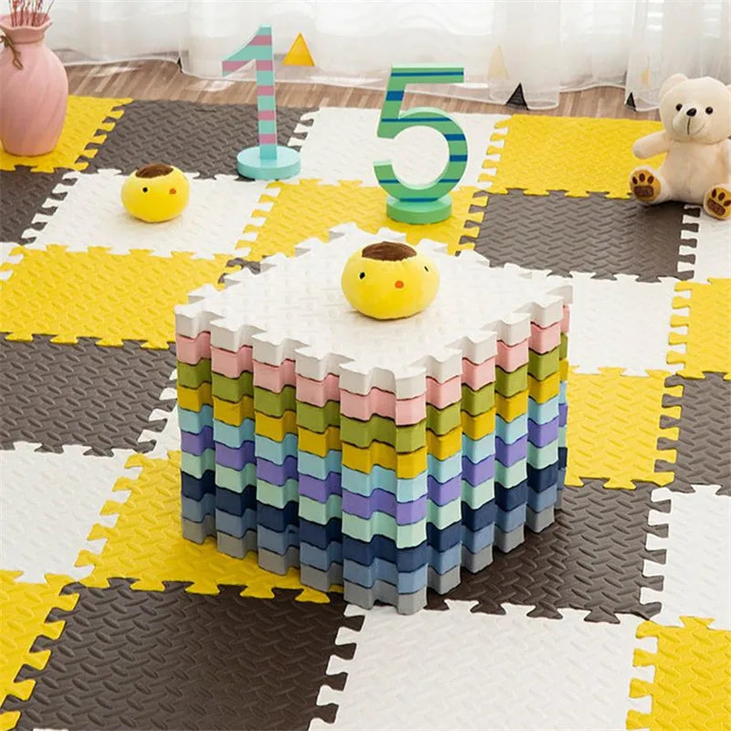 8 pièces Tatame gymnases et tapis de jeu bébé tapis de sol sol bruit Tatamis pour bébés tapis insonorisant tapis de Puzzle bébé jouer tapis de gymnastique