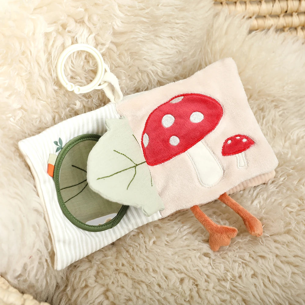 Jouet sensoriel doux pour bébé : livre en tissu, boîte à mouchoirs, couverture de sécurité, cube en peluche, sons froissés, miroir, développement de la motricité fine – 9 styles de jouets