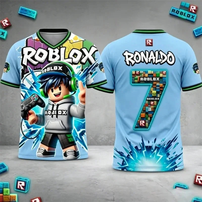 T-shirt Roblox personnalisable – nom et numéro