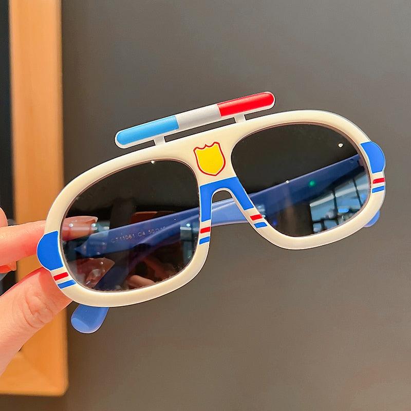 Lunettes de soleil pour enfants avec oreilles de dessin animé