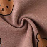 Pyjama bébé en coton – imprimé ours, protège-ventre