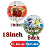 Ballons en aluminium Roblox – décoration d'anniversaire