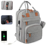 Sac à dos à langer bébé grande capacité USB - Porto Rico™