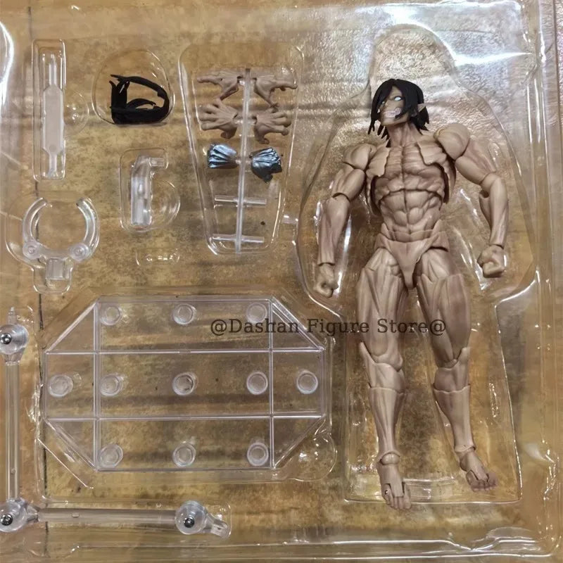 Figurine articulée L'Attaque des Titans Revoltech – Titan Blindé & Titan Originel (16-17 cm)
