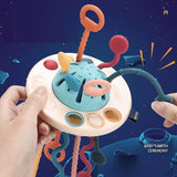 Silicone Pull String Toy (Montessori Sensory UFO)