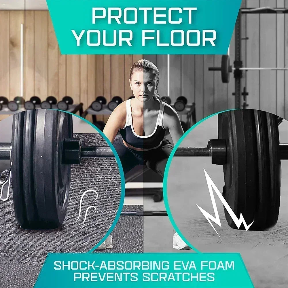 Carreaux de sol en mousse EVA à emboîtement pour salle de sport à domicile, polymère de fitness, puzzle antidérapant, équipement de gym, enfants, 4-20 pièces
