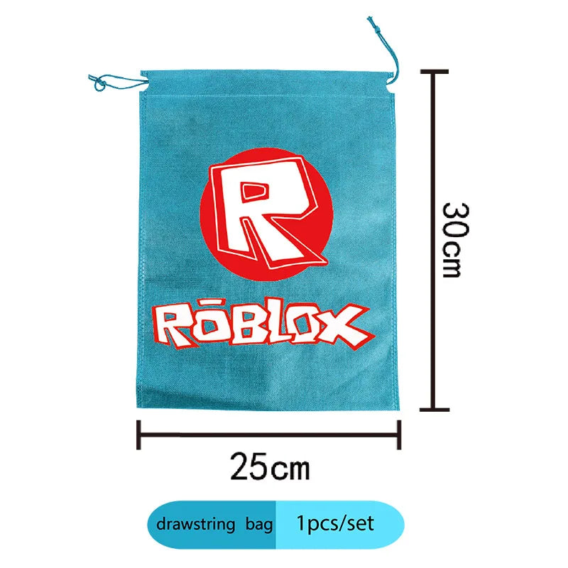 Décoration d'anniversaire Roblox – assiettes et set de fête