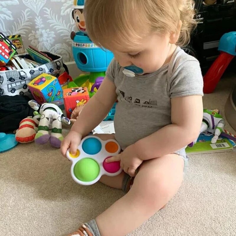 Giocattolo Sensoriale Montessori Push Pop