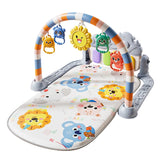 Tapis d'éveil musical et lumineux pour bébé, avec 5 jouets sensoriels détachables, tapis piano à pédales, tapis de jeu pour le temps sur le ventre, montage facile