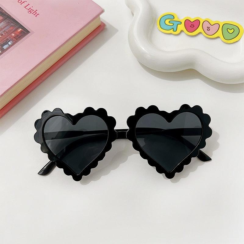 Lunettes de soleil en coeur pour enfant