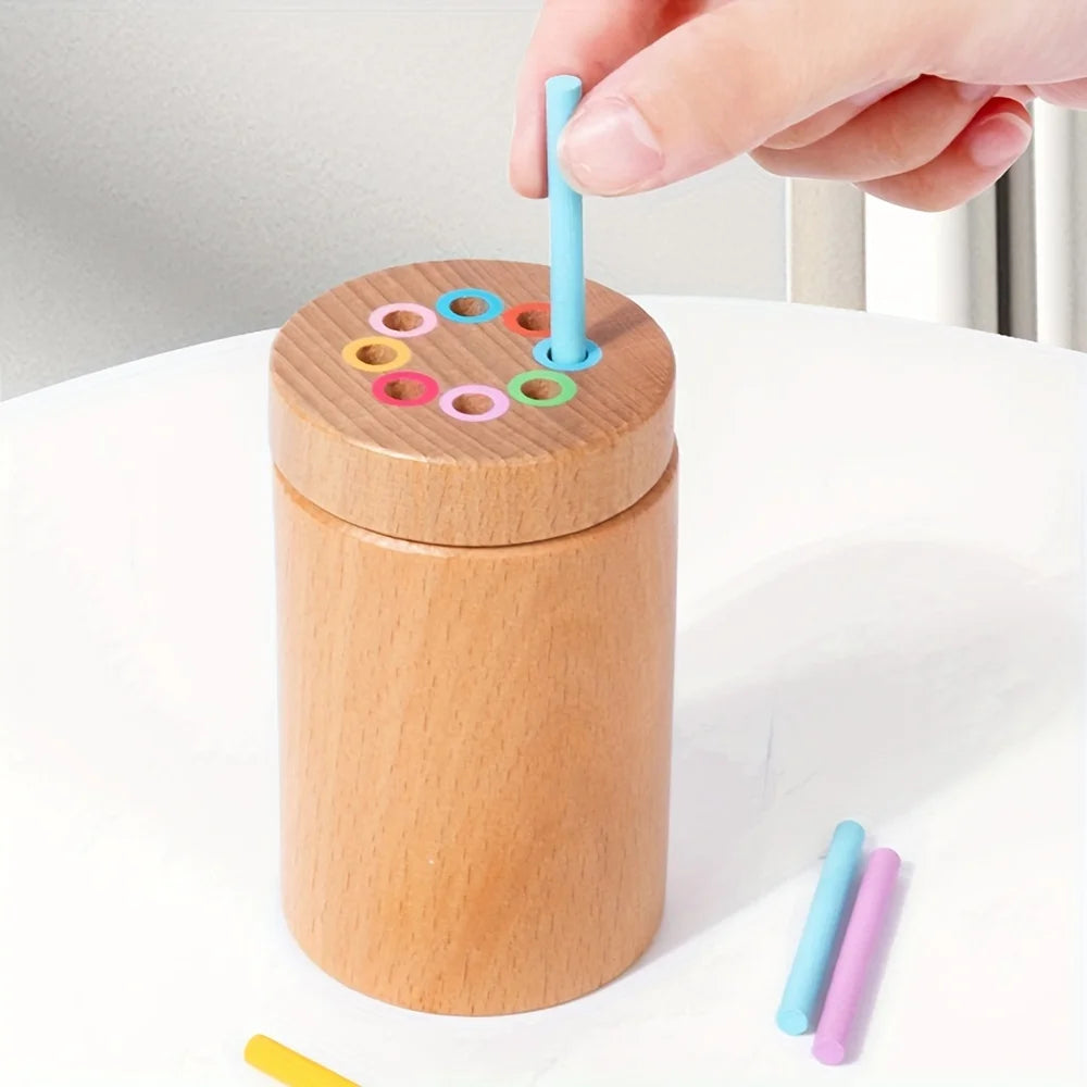Jouet de tri Montessori en bois – association et motricité