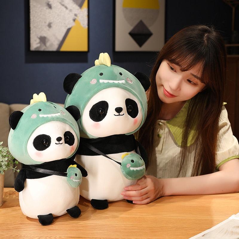 Panda di peluche travestito per neonato