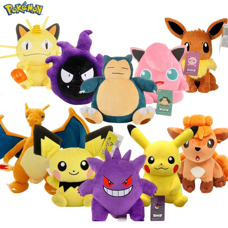Peluche Pokémon à collectionner (20-30 cm) – Pikachu, Dracaufeu, Évoli et plus