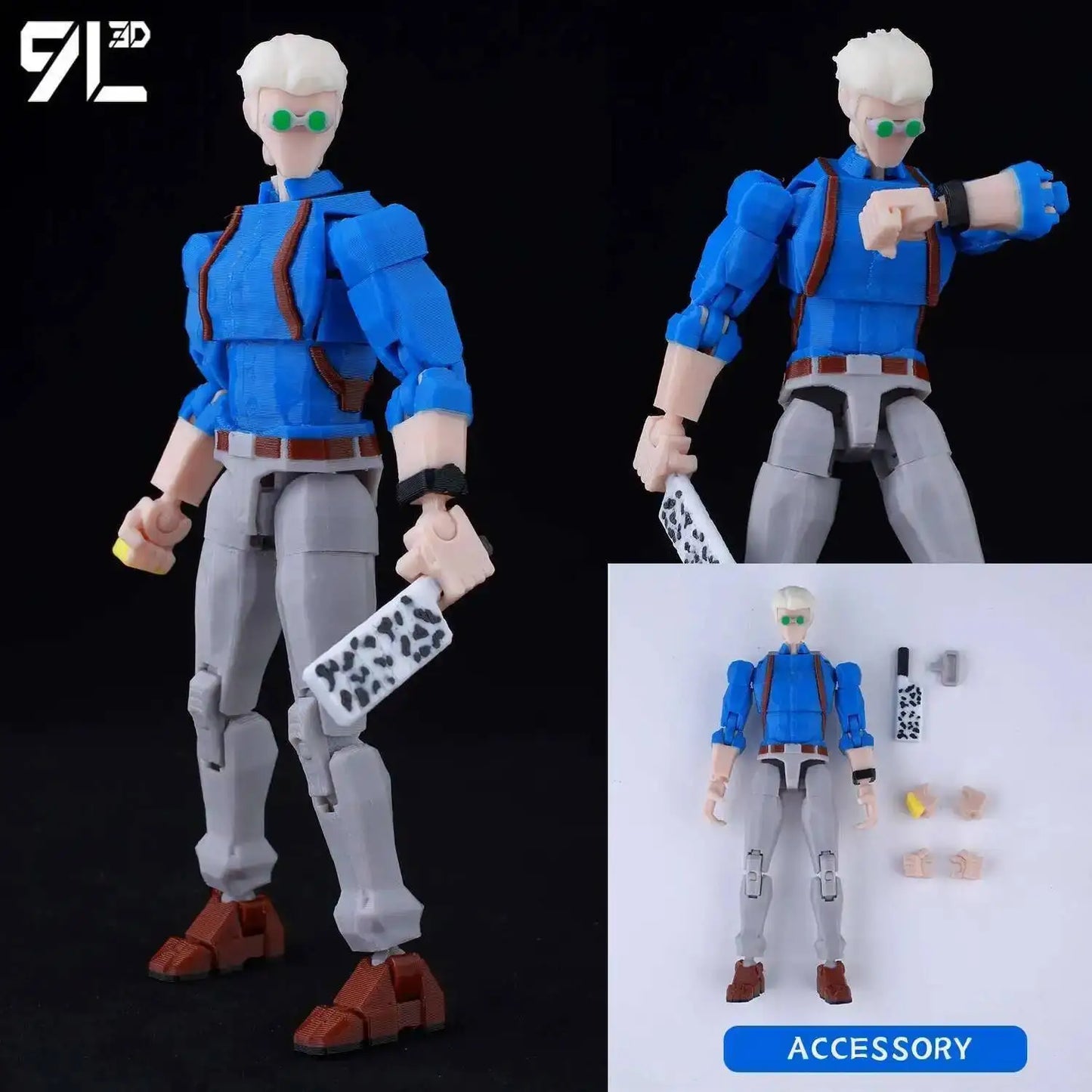 Figurines articulées Jujutsu Kaisen Titan13 (14 cm) – Gojo, Sukuna, Megumi et plus