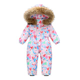 Combinaison de Ski Enfant avec Capuche Fourrure - Louba