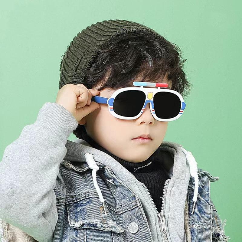 Lunettes de soleil pour enfants avec oreilles de dessin animé