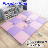 Tatame Gym pour bébés Tapis de jeu Tapis d'activités pour bébé Tapis de jeu 6 pièces Tapis de salle de jeu Tapis de jeu Tapis de bruit de sol Tapis de puzzle