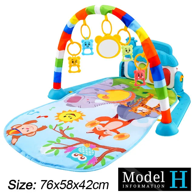 Support de Fitness pour bébé, jeu de musique, jouets d'activité de gymnastique, couverture rampante pour Piano pour nouveau-né, tapis de jeu à pédales, éducation précoce, cadeaux de 0 à 36 mois