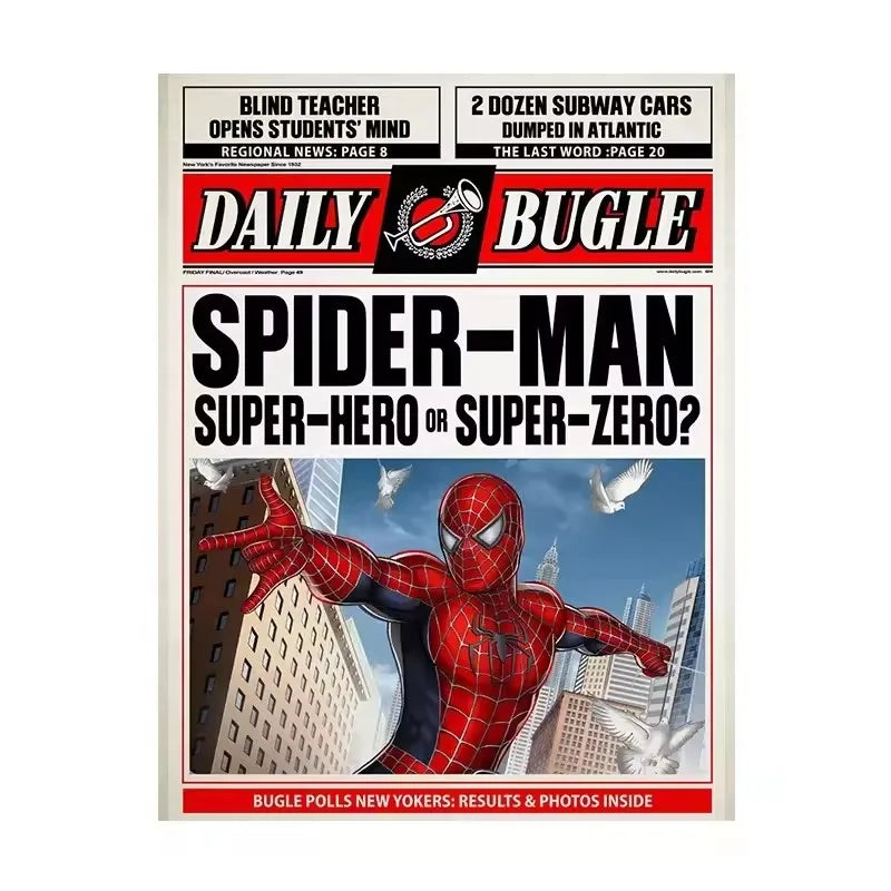 Affiche Spider-Man sur toile – déco murale Marvel