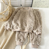 Pyjama bébé en flanelle – style coréen, thermique et doux