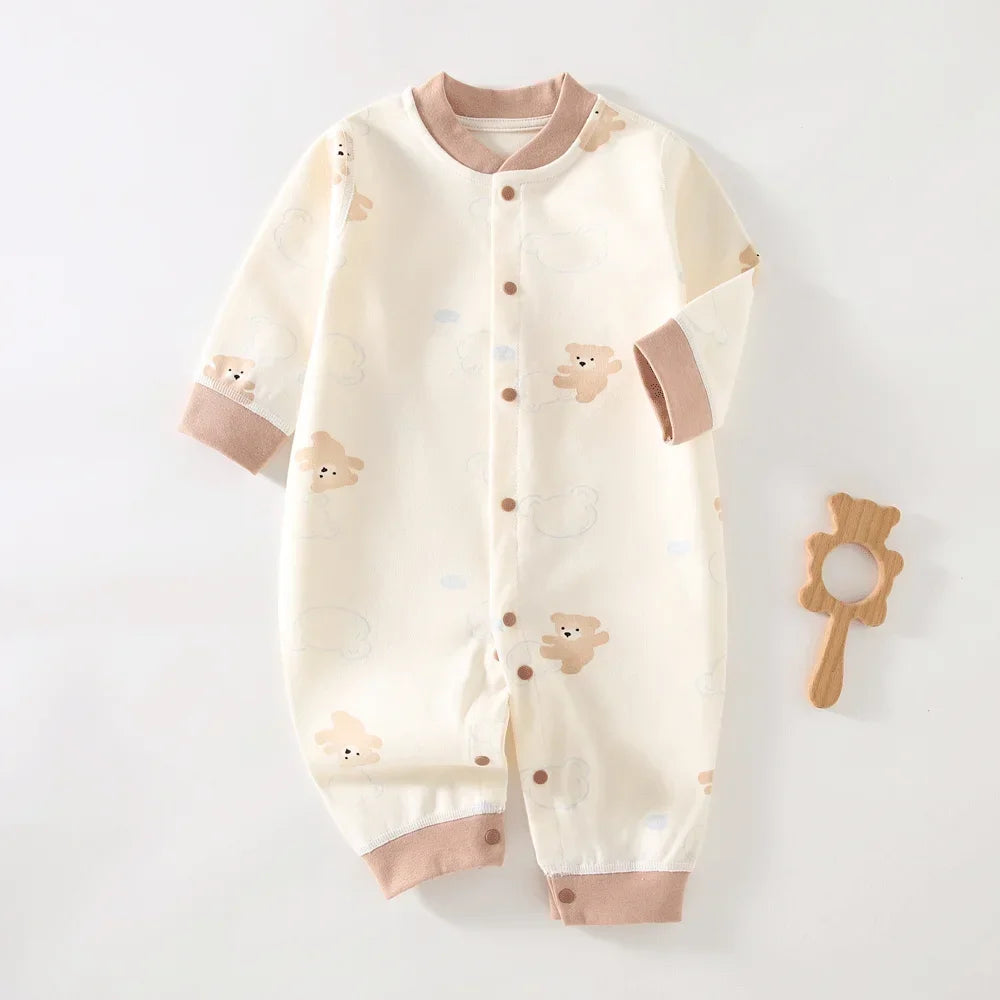 Body bébé en coton – couleur unie, manches longues