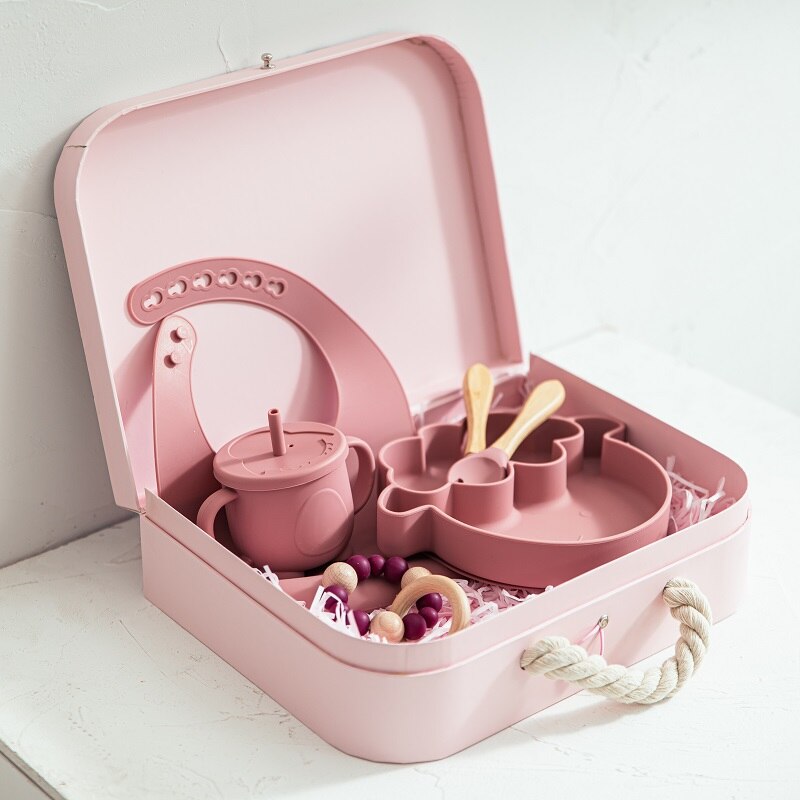 Le Petit Gourmand | Ensemble d'Alimentation Premium 7 Pièces en Silicone