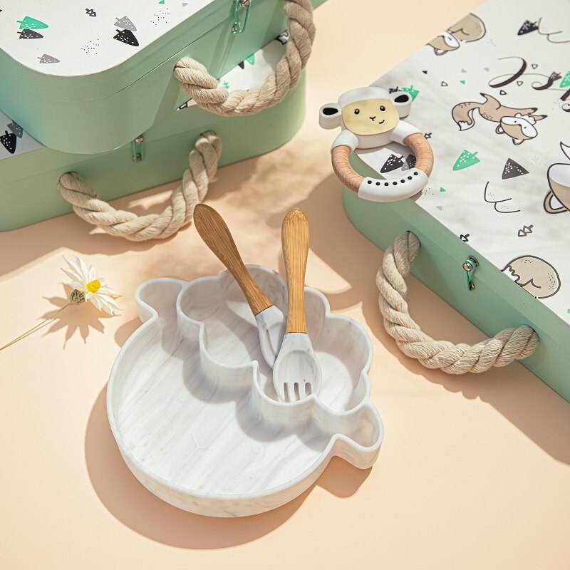 Le Petit Gourmand | Ensemble d'Alimentation Premium 7 Pièces en Silicone