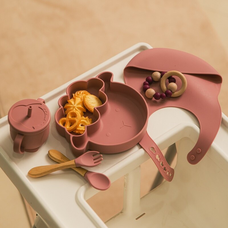 Le Petit Gourmand | Ensemble d'Alimentation Premium 7 Pièces en Silicone