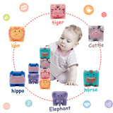 Montessori Soft Stacking Blocks (Numbers, Animals, and Textures)