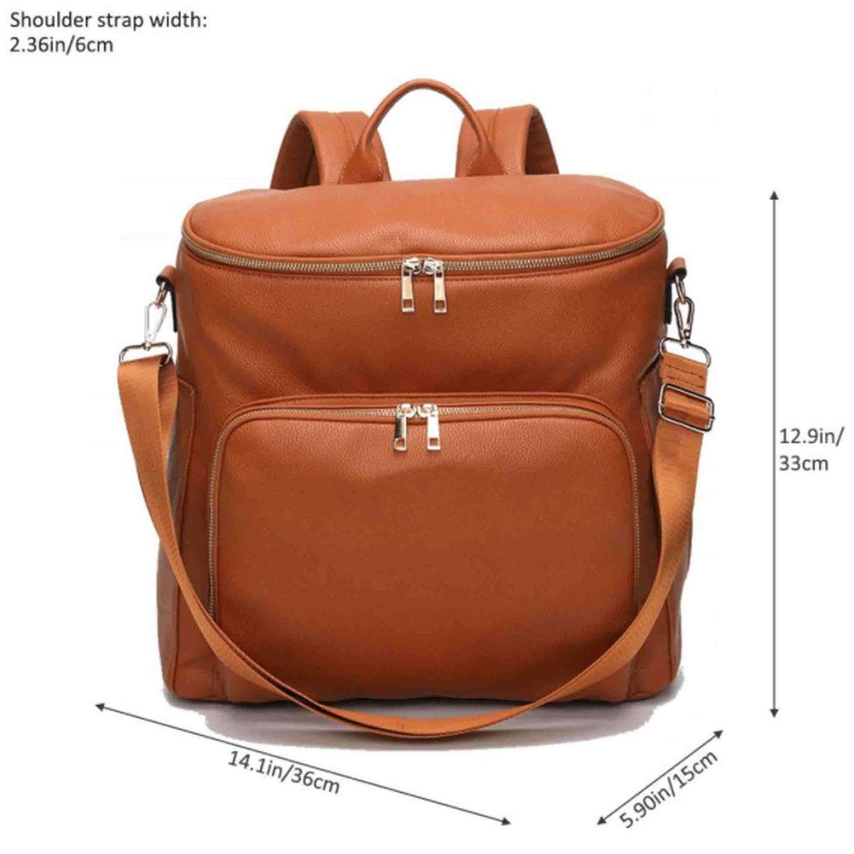 SophisticaMom™ Zaino Fasciatoio Premium Pelle Vegana (Edizione Lusso)