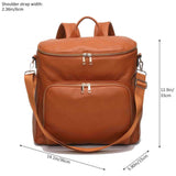 SophisticaMom™ Zaino Fasciatoio Premium Pelle Vegana (Edizione Lusso)