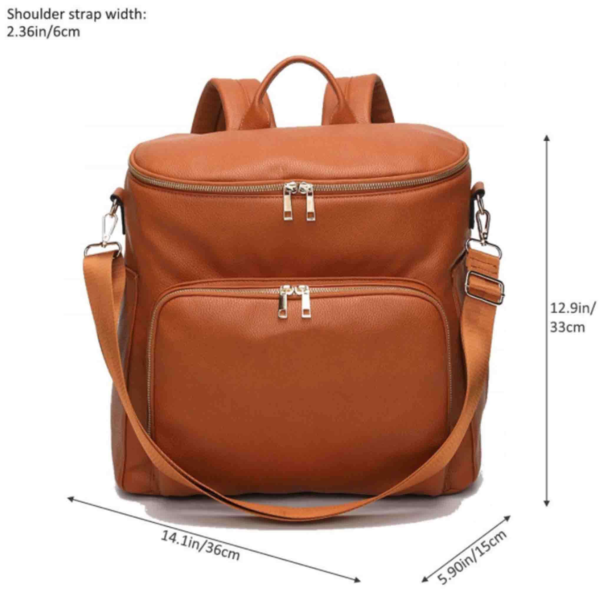 SophisticaMom™ Zaino Fasciatoio Premium Pelle Vegana (Edizione Lusso)