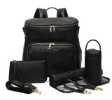 SophisticaMom™ Zaino Fasciatoio Premium Pelle Vegana (Edizione Lusso)