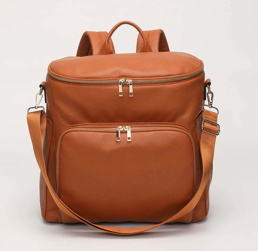 SophisticaMom™ Zaino Fasciatoio Premium Pelle Vegana (Edizione Lusso)