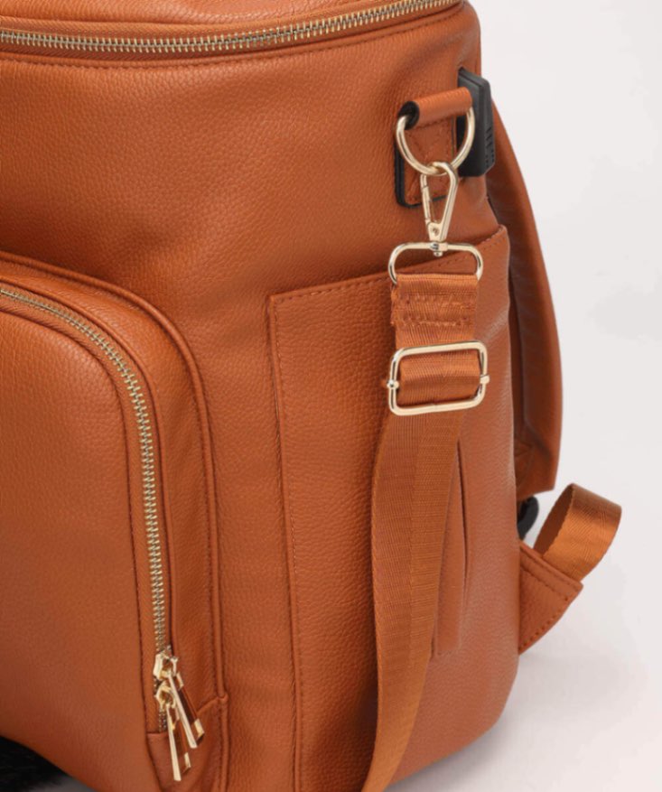 SophisticaMom™ Zaino Fasciatoio Premium Pelle Vegana (Edizione Lusso)