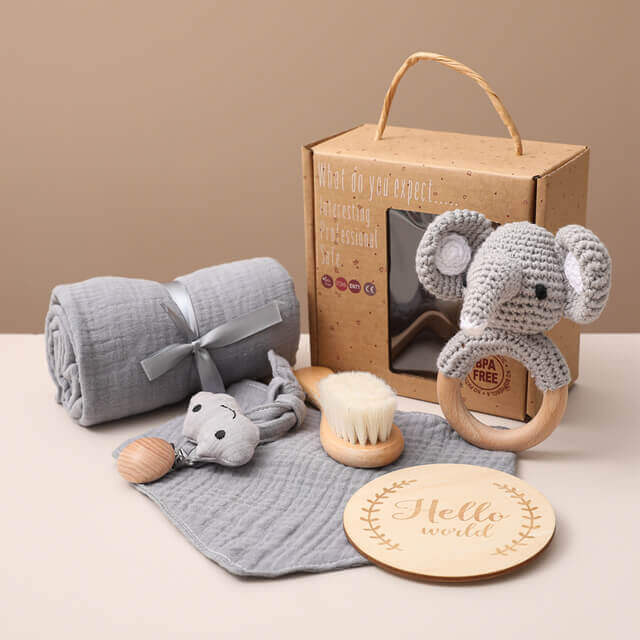 Set Regalo Sensoriale Splish-Splash (Giocattoli Acquatici e Guanto per il Bagno Morbido)