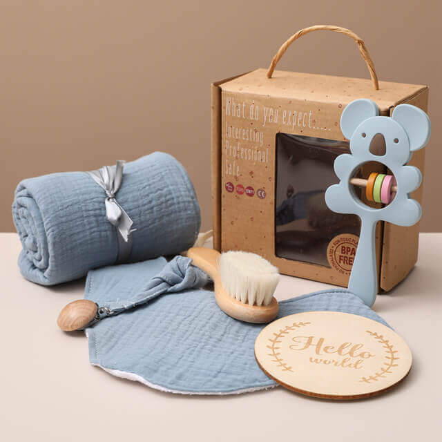 Set Regalo Sensoriale Splish-Splash (Giocattoli Acquatici e Guanto per il Bagno Morbido)