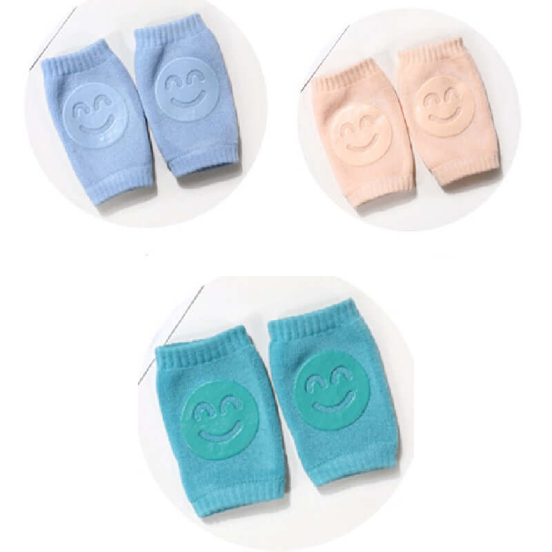CrawlCloud™ Protège-genoux antidérapants pour bébé (Lot de 3 protecteurs de crawling)