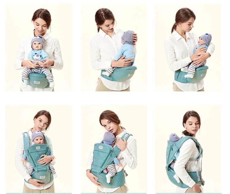 SwiftWear™ Ergonomic Baby Carrier (3-Step Quick Wear System)