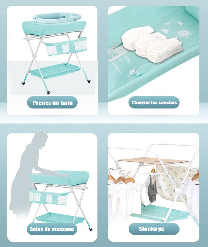 Foldable Multifunctional Baby Changing Table